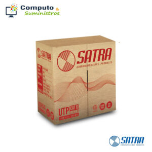 Cable Cat 6 U/UTP 100% COBRE LSZH-1 GRIS CERTIFICADO ETL 24AWG, 305M SATRA