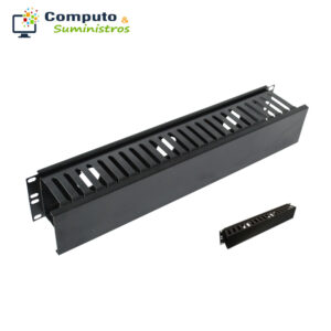 Ordenador Horizontal 1 RU de PVC