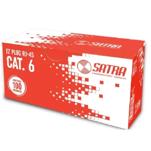 Plug RJ-45 Categoría 6 EZ PLUG SATRA 24AWG, 26AWG  - Caja x 100 unds.