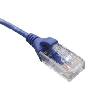 Patch Cord Inyectado  Cat  6 SLIM 3MT AZUL 28AWG WITH TEST REPORT
