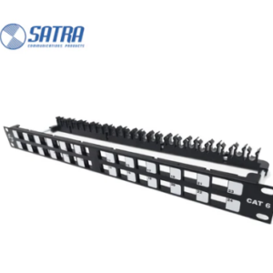 Patch Panel PATCH PANEL ANGULAR CAT6 DESCARGADO 24 PTOS SATRA ETL