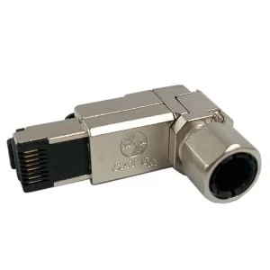 Plug RJ-45 CONECTOR 90° CAT6A BLINDADO SATRA ETL