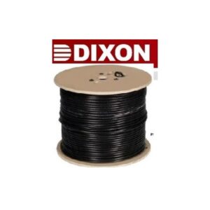 Cable coaxial RG-59  malla al 90 % de  aluminio , conductor central  sólido  de acero recubierto en cobre  de 20 AWG  DIXON rll 305m