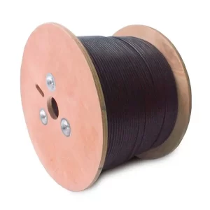 Cable Cat 6 U/UTP 100% COBRE NEGRO EXTERIOR 305 METROS 23AWG -SATRA