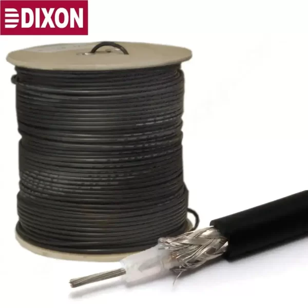 ROLLO DE  305 metros CABLE LMR 200 (RG-58) , conductor central solido marca DIXON