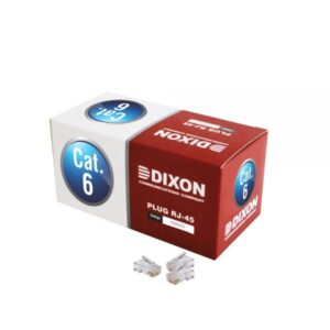 Bolsa de 100 conectores Plug  RJ-45 Cat 6  DIXON