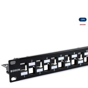 Placa patch panel de 24 puertos DIXON