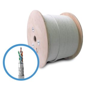 Cable Cat 6 SF/UTP 100% COBRE CM GRIS 305 METROS 23AWG - SATRA